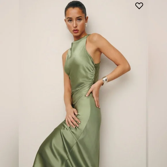 Reformation Casette Silk Dress size 8 - Picture 5 of 9